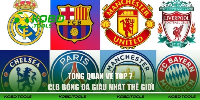 Tổng quan về top 7 CLB bóng đá giàu nhất thế giới